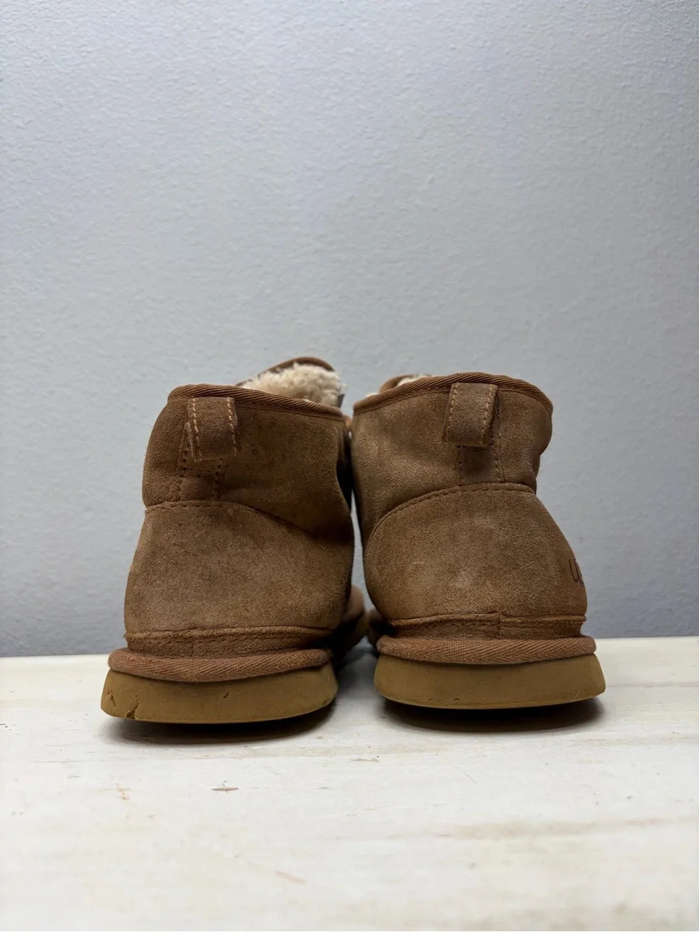 Ugg Brown Suede Neumel Lace Up Ankle Boots Size 10